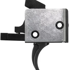 CMC Triggers 91505 Drop-In  Single-Stage Curved Trigger with 3-3.50 lbs Draw Weight & Black Finish for AR-15/AR-10 Ambidextrous