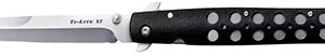 Cold Steel CS26SXP Ti-Lite  6" Folding Spear Point Plain AUS-8A SS Blade/Black Zy-Ex Handle Includes Pocket Clip