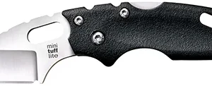 Cold Steel CS20MT Tuff Lite  Mini 2" Folding Sheepsfoot Plain 4034 SS Blade, 3" Black Griv-Ex Handle, Includes Pocket Clip
