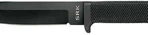 Cold Steel CS49LCK SRK  6" Fixed Clip Point Plain Black Tuff-Ex Finish SK-5 Steel Blade, 4.75" Black Kray-Ex Handle, Includes Sheath