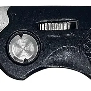 AccuSharp 703C Sport  3" Folding Plain Stainless Steel Blade/Black Anodized Aluminum Handle Includes Belt Clip