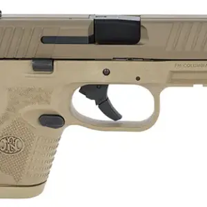 FN 66100819 509 Compact 9mm Luger 3.70" Barrel 10+1, Flat Dark Earth Polymer Frame With Mounting Rail, Flat Dark Earth Stainless Steel Slide, No Manual  Safety
