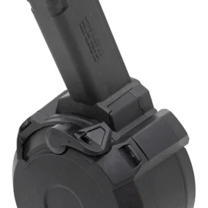 Magpul MAG1033-BLK PMAG GL9 50rd Drum 9mm Luger Compatible w/Glock Black Polymer
