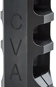 CVA AC1726 Muzzle Brake  Black Nitride with 3/4"-24 tpi Threads for 50 Cal CVA Paramount, Accura LR-X, Accura MR-X