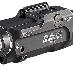 Streamlight 69470 TLR-10 Gun Light with Red Laser  Black Anodized 1,000 Lumens White LED