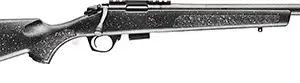 Bergara Rifles BMR002 BMR  Full Size 22 LR 5+1/10+1 18" Matte Blued Carbon Fiber/Steel Threaded Barrel & Drilled & Tapped Steel Receiver, Fixed Black/Gray Speckled Synthetic Stock