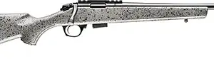 Bergara Rifles BMR005 BMR  Full Size 17 HMR 5+1/10+1 20" Matte Blued Steel Threaded Barrel & Drilled & Tapped Steel Receiver, Fixed Gray/Black Speckled Synthetic Stock