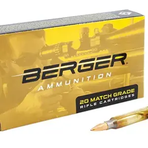 Berger Bullets 23020 Target Rifle 223 Rem 73 gr Boat Tail 20 Per Box/ 10 Case