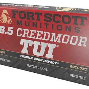 Fort Scott Munitions 65CM130SCV2 Tumble Upon Impact (TUI) Rifle 6.5 Creedmoor 130 gr Solid Copper Spun 20 Per Box/ 10 Case