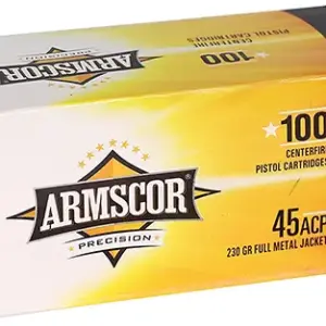 Armscor 50443 Precision Value Pack 45ACP 230gr Full Metal Jacket 100 Per Box/12 Case