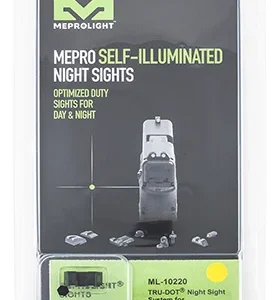 Meprolight USA 102203201 Tru-Dot  Black | Green Tritium Front Sight Yellow Tritium Rear Sight Set