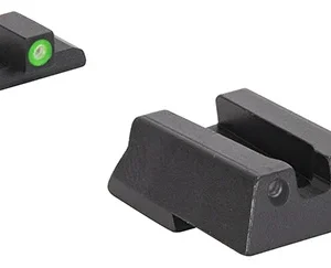 Meprolight USA 415453111 Hyper-Bright  Black | Green Tritium with Green Outline Front Sight Green Tritium with Black Outline Rear Sight Set