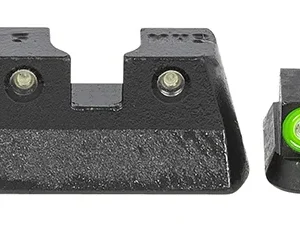 Meprolight USA 477773111 Hyper-Bright  Black | Green Tritium with Green Outline Front Sight Green Tritium with Black Outline Rear Sight Set