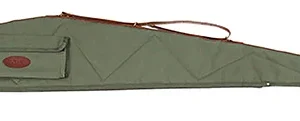 Boyt Harness OGC4P4809 Signature Rifle Case 48" Waxed OD Green Canvas w/ Accessory Pocket & Harness Leather  for Scoped Rifle