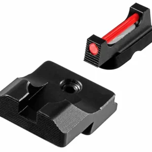 TruGlo TGTG132MP Fiber-Optic Pro  Black | Red Fiber Optic Front Sight Black Rear Sight
