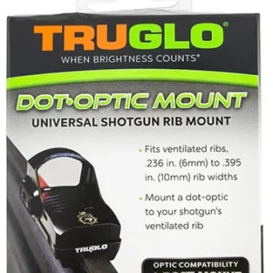 TruGlo TGTG8954U1 Universal Shotgun Rib Mounts  Black 4-Post Mounting System