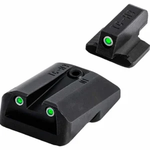 TruGlo TGTG231N2W Tritium Pro  Black | Green Tritium White Outline Front Sight Green Tritium Rear Sight