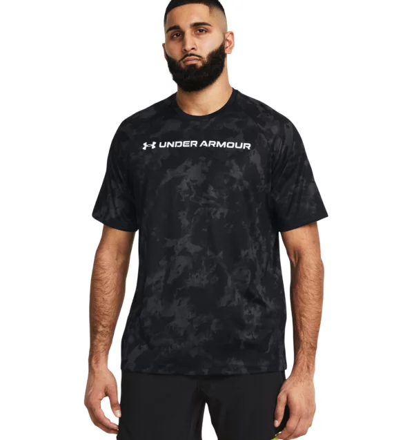 Men's UA Tech ABC Camo Short Sleeve