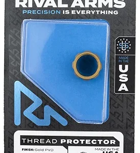 Rival Arms RARA300001E Thread Protector  9mm Luger Gold PVD 416R Stainless Steel 1/2"-28 tpi
