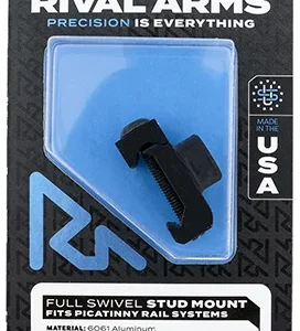 Rival Arms RA-RA92M2B Full Swivel Stud Mount  Black Anodized 6061-T6 Aluminum compatible with Picatinny Rail (Swivel Not Included)