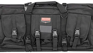 Birchwood Casey RBG36 Single Gun Case  36" Black 600D Polyester w/ Padded Straps/3 Large Storage Pockets & Dual Zippered Storage