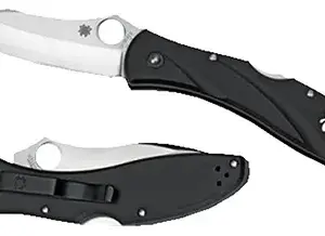 Spyderco C66PBK3 Centofante 3  3.14" Folding Drop Point Plain VG-10 SS Blade Black FRN Handle Includes Pocket Clip