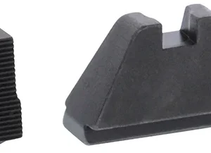 AmeriGlo GL507 Optic Compatible Sight Set for Glock  Black | 5XL Tall Black Front Sight 5XL Tall  Black Rear Sight