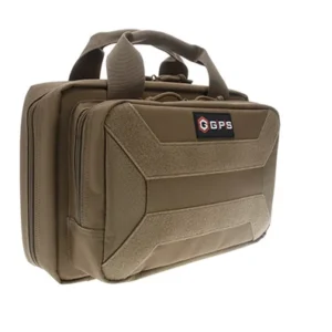 GPS Bags PC15FDE Pistol Case  Flat Dark Earth 600D Polyester Holds 1 Handgun