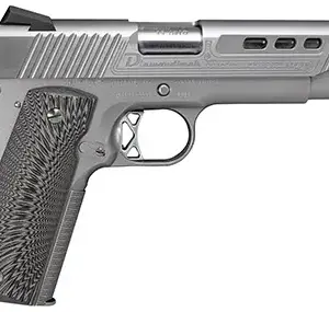 Diamondback DB1911SS 1911 Limited Edition 45 ACP 8+1 5" Stainless Match Grade Barrel, Ported/Serrated w/Engraving Stainless Steel Slide & Frame w/Beavertail, Black G10 Grip, Ambidextrous