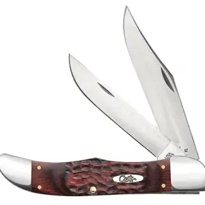 Case 00189 Hunter  4.10" Folding Clip/Skinner Plain As-Ground Tru-Sharp SS Blade/Jigged Rosewood Handle