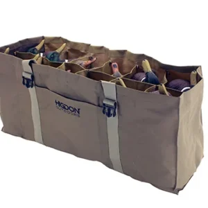 Higdon Outdoors 37124 X-Slot Decoy Bag Universal Tan 600D Polyester 36"L x 24"W x 16"H Holds up to 24 Decoys