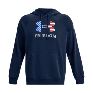 UA Freedom Rival Fleece Big Flag Logo Hoodie