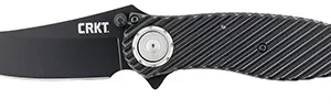 CRKT 2640 Clever Girl  4.10" Folding Plain Black Powder Coated D2 Steel Blade/ Black G10 Handle Includes Pocket Clip