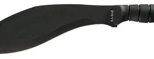 Ka-Bar 1249 Kukri  11.50" Black SK-5 Steel Blade/ Black TPR Handle 17" Long Includes Sheath