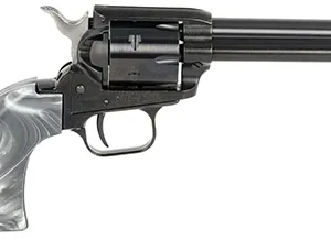 Heritage Mfg RR22B4GPRL Rough Rider  22 LR 6 Shot 4.75" Black Barrel & Cylinder Black Frame, Altamont Gray Pearl Grips