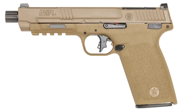 SMITH AND WESSON M&P5.7 OR 5.7X28 5" FDE TB