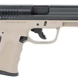 FMK G9C1G2DESSCM 9C1 G2 *CA/MA Compliant 9mm Luger 10+1 4" Black Stainless Steel Barrel, Black Serrated Carbon Steel Slide, Flat Dark Earth Polymer Frame w/Picatinny Rail, Black Backstrap Grip