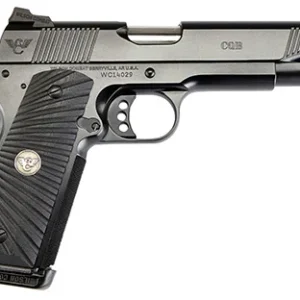 Wilson Combat CQBEFS9 CQB Elite 9mm Luger 10+1 5" Match Grade Barrel, Black Serrated Carbon Steel Slide, Black Armor-Tuff Carbon Steel Frame w/Beavertail, Black G10 Grip