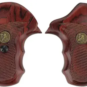 Pachmayr 63040 Renegade Grip Checkered Rosewood Laminate with Finger Grooves for S&W N Frame