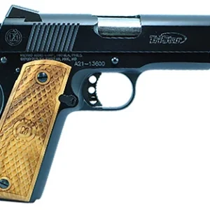 TriStar 85624 American Classic Commander 1911 9mm Luger 9+1 4.25" Stainless Steel Barrel, Blued Serrated Steel Slide, Blued Steel Frame w/Beavertail, Wood Grip