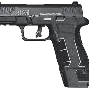 Diamondback DB0300P001 AM2  Sub-Compact Frame 9mm Luger 12+1/17+1, 3.50" Stainless Steel Barrel, Black Nitride Serrated Stainless Steel Slide, Black Polymer Frame w/Picatinny Rail & Polymer Grip