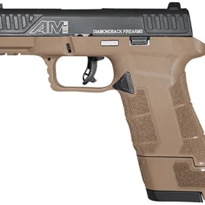 Diamondback DB0300P061 DBAM29 Sub-Compact 9mm Luger 3.50" 12+1,17+1 Flat Dark Earth Finish Frame with Serrated Black Nitride Stainless Steel Slide, Polymer Grip & Picatinny Rail