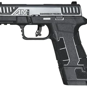 Diamondback DB0300P031 AM2  Sub-Compact Frame 9mm Luger 12+1/17+1, 3.50" Stainless Steel Barrel, Serrated Stainless Steel Slide, Black Polymer Frame w/Picatinny Rail & Polymer Grip