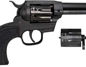 Diamondback DB0500A001 Sidekick Dual Cylinder 22 LR/22 WMR 9 Shot, 4.50" Black Cerakote Steel Barrel & Cylinder, Black Cerakote Zinc Alloy Frame Black Checkered Grips, Hammer Safety, Exposed Hammer