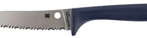 Spyderco K20SPR Counter Puppy  3.48" Fixed Serrated 7Cr17MoV SS Blade Purple Plastic Handle