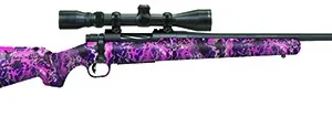 Mossberg 28144 Patriot Super Bantam Youth 7mm-08 Rem 5+1 20" Matte Blued Fluted Barrel Matte Blued Steel Receiver Muddy Girl Wild Right Hand