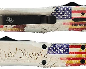 Templar Knife SWTP131 We The People  3" OTF Dagger Plain Black 58R SS Blade