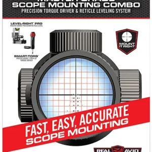 Real Avid AVMSMK Master Grade Scope Mounting Combo Includes Torque Driver and Reticle Leveling System