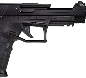 Taurus 1-TX22C151T10 TX22 Competition 5.40" 10+1 (3) Black Polymer Frame Black Anodized Ported Aluminum Slide with Optics Mount Aggressive Textured Black Polymer Grip Includes Compensator