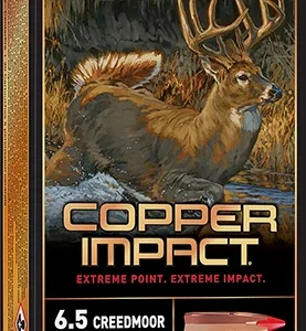 Winchester Ammo X65CLF Copper Impact  6.5 Creedmoor 125 gr Copper Extreme Point Lead Free 20 Per Box/ 10 Case